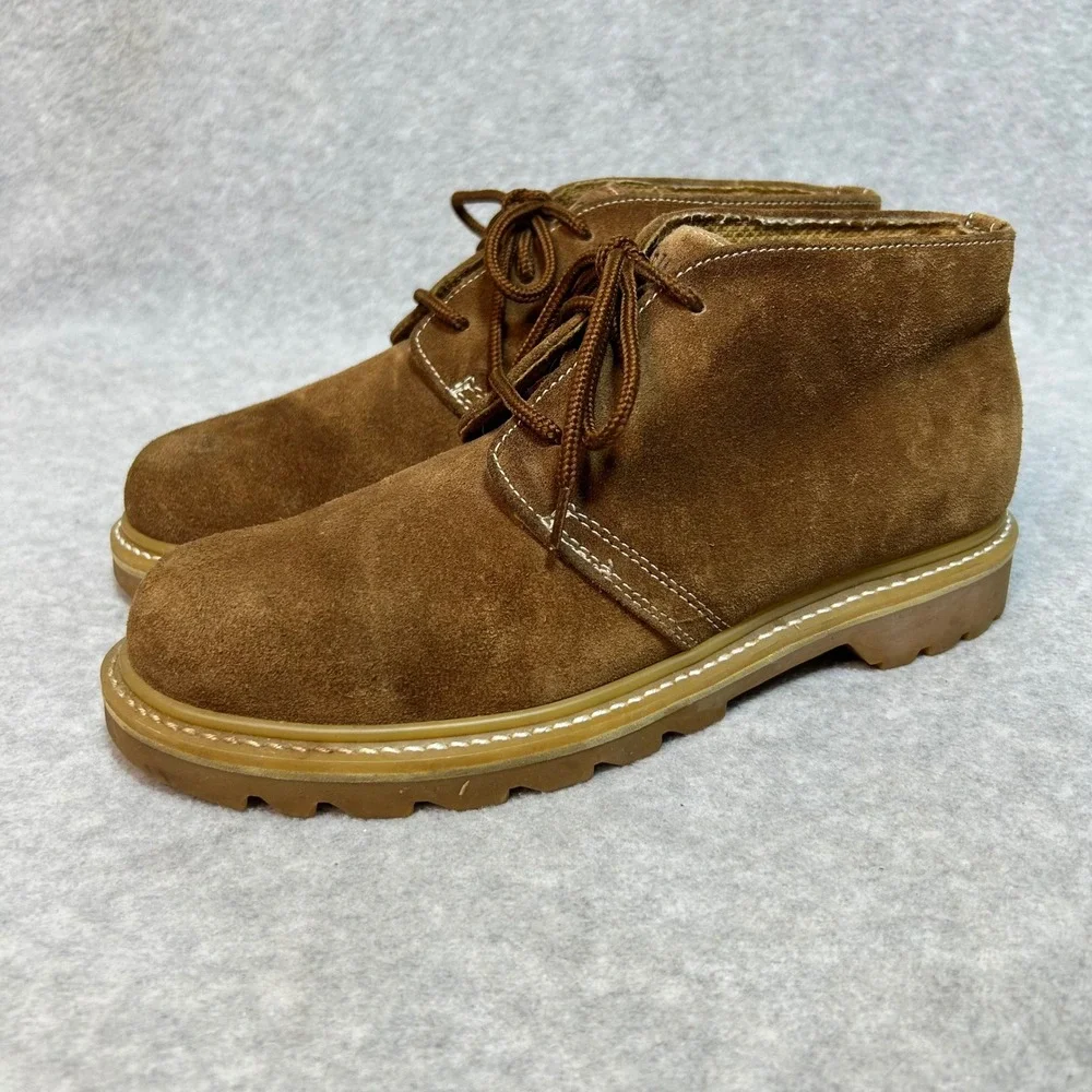 RJ COLT Wellston Mens 9M Brown‎ Suede Chukka Boots Oil Resistant Sole work boots